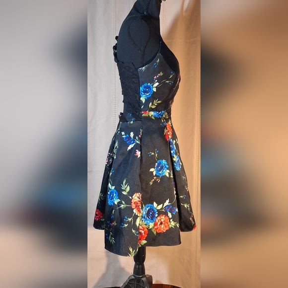 B. SMART Black Dress with Colorful Floral Design - Picture 2 of 8